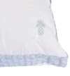 Tommy Bahama Down Alternative Pillow - Soft, Hypoallergenic Bed Pillow with Blue and White Edges for Comfortable Sleep