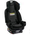 Graco 4Ever Extend2Fit DLX 4-in-1 Car Seat in black, showcasing its adjustable features and cup holders.